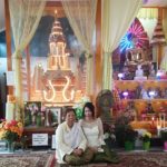 Jendhamuni and mom at Kiryvongsa on April 17, 2021smiling